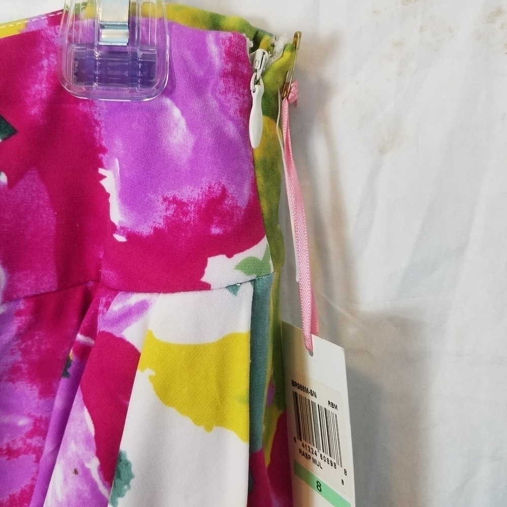 - Kelly & Diane floral faux wrap colorful skirt - Picture 6 of 13